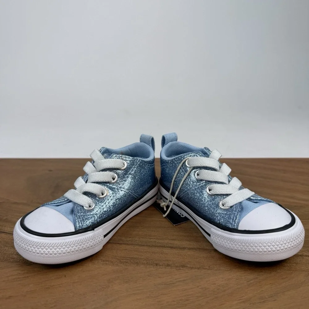 New NIB Little Kids Converse Chuck Taylor All Star Madison OX Sparkle Sneaker 4C